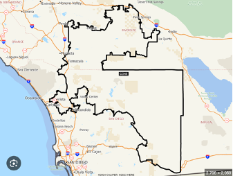 Map of California's 48th Congressional District