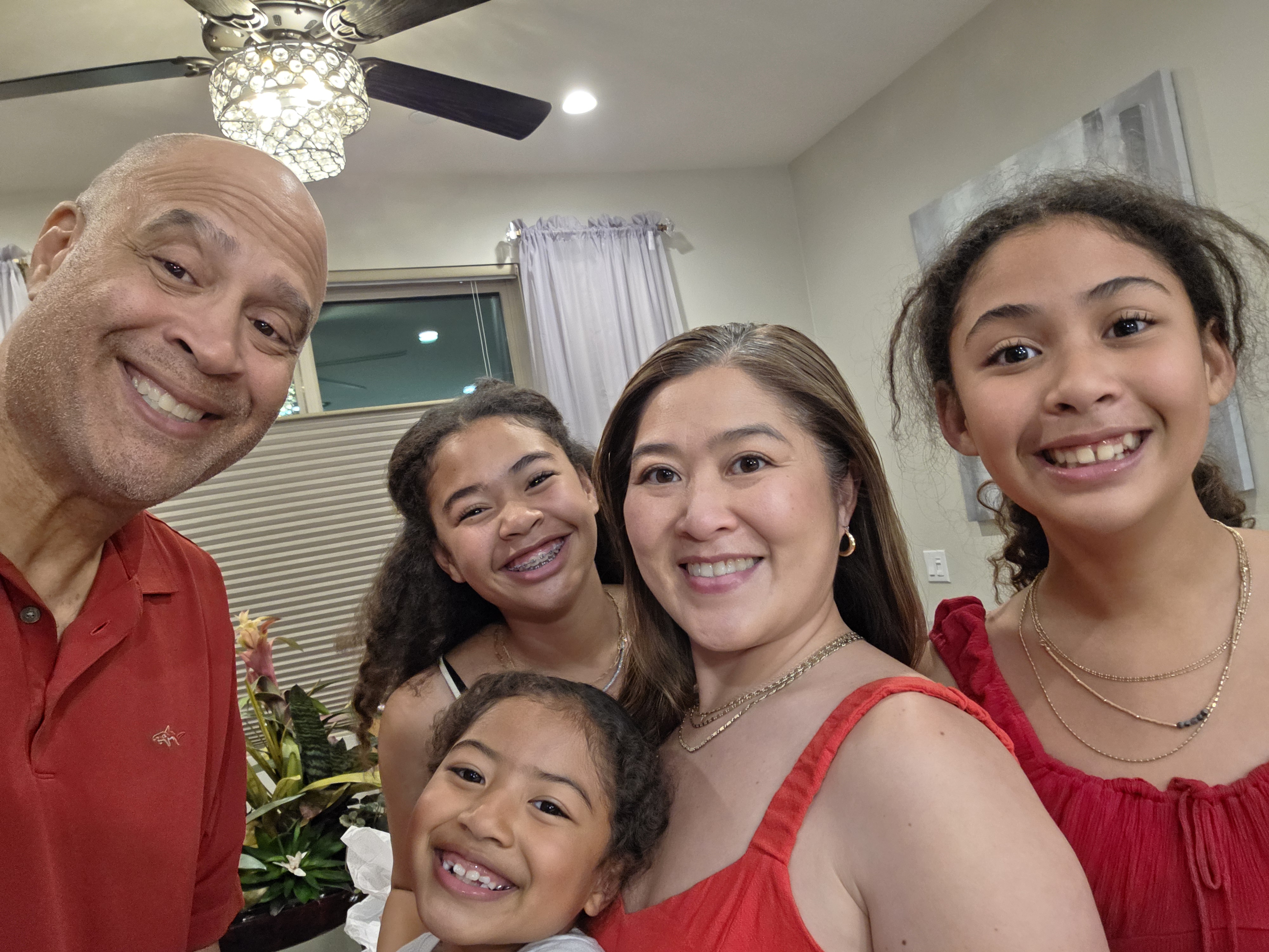 With my family